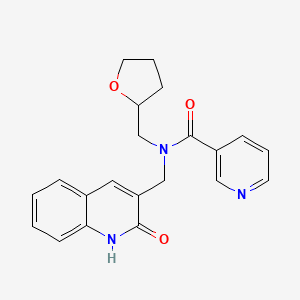 N-[(2-hydroxy-3-quinolinyl)methyl]-N-(tetrahydro-2-furanylmethyl)nicotinamide