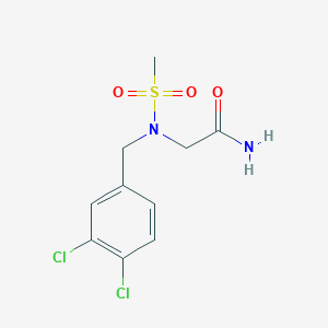 2-{N-[(3,4-DICHLOROPHENYL)METHYL]METHANESULFONAMIDO}ACETAMIDE