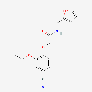 2-(4-cyano-2-ethoxyphenoxy)-N-(furan-2-ylmethyl)acetamide