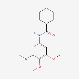 molecular formula C16H23NO4 B4242490 N-(3,4,5-trimethoxyphenyl)cyclohexanecarboxamide CAS No. 101564-24-3