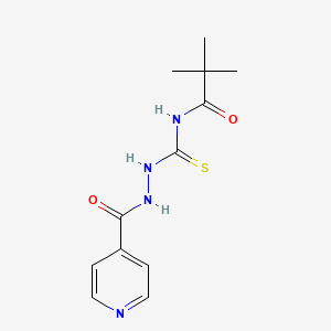 N-[(2-isonicotinoylhydrazino)carbonothioyl]-2,2-dimethylpropanamide