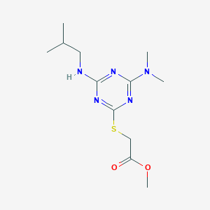 methyl {[4-(dimethylamino)-6-(isobutylamino)-1,3,5-triazin-2-yl]thio}acetate