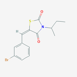 (5E)-5-(3-bromobenzylidene)-3-(butan-2-yl)-1,3-thiazolidine-2,4-dione