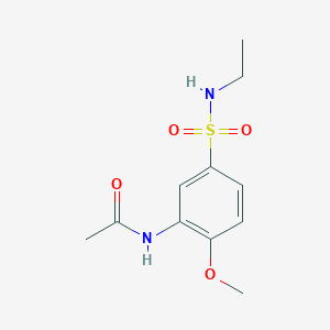 N-[5-(ethylsulfamoyl)-2-methoxyphenyl]acetamide