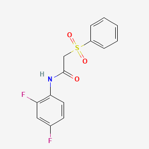 2-(benzenesulfonyl)-N-(2,4-difluorophenyl)acetamide