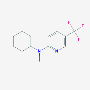 molecular formula C13H17F3N2 B4242662 N-cyclohexyl-N-methyl-5-(trifluoromethyl)pyridin-2-amine 