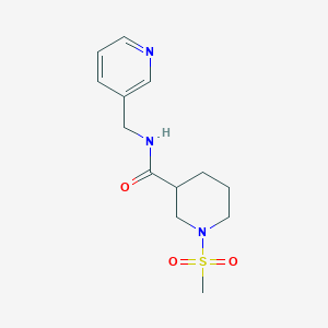 molecular formula C13H19N3O3S B4242667 1-(methylsulfonyl)-N-(3-pyridinylmethyl)-3-piperidinecarboxamide 