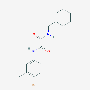 molecular formula C16H21BrN2O2 B4242681 N'-(4-bromo-3-methylphenyl)-N-(cyclohexylmethyl)oxamide 