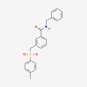 N~1~-Benzyl-3-{[(4-methylphenyl)sulfonyl]methyl}benzamide