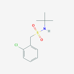 molecular formula C11H16ClNO2S B4242733 N-tert-butyl-1-(2-chlorophenyl)methanesulfonamide 