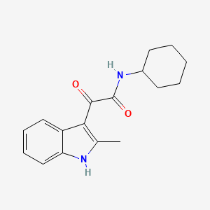 N-cyclohexyl-2-(2-methyl-1H-indol-3-yl)-2-oxoacetamide