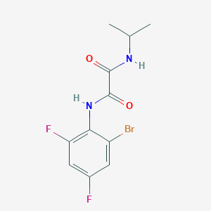 molecular formula C11H11BrF2N2O2 B4242857 N-(2-bromo-4,6-difluorophenyl)-N'-propan-2-yloxamide 