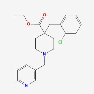 ethyl 4-(2-chlorobenzyl)-1-(3-pyridinylmethyl)-4-piperidinecarboxylate