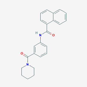 N-[3-(piperidine-1-carbonyl)phenyl]naphthalene-1-carboxamide