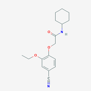 2-(4-cyano-2-ethoxyphenoxy)-N-cyclohexylacetamide