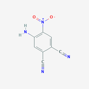molecular formula C8H4N4O2 B042429 4-氨基-5-硝基苯-1,2-二腈 CAS No. 79319-38-3