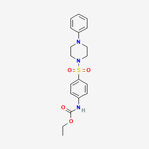 Ethyl {4-[(4-phenylpiperazin-1-yl)sulfonyl]phenyl}carbamate