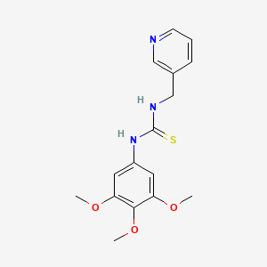 molecular formula C16H19N3O3S B4242930 1-(Pyridin-3-ylmethyl)-3-(3,4,5-trimethoxyphenyl)thiourea 