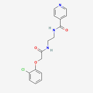 molecular formula C16H16ClN3O3 B4242938 N-(2-{[2-(2-chlorophenoxy)acetyl]amino}ethyl)isonicotinamide 