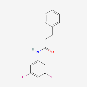 molecular formula C15H13F2NO B4242962 N-(3,5-difluorophenyl)-3-phenylpropanamide 