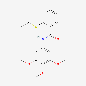 2-(ethylsulfanyl)-N-(3,4,5-trimethoxyphenyl)benzamide