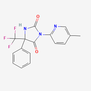 3-(5-methyl-2-pyridinyl)-5-phenyl-5-(trifluoromethyl)-2,4-imidazolidinedione