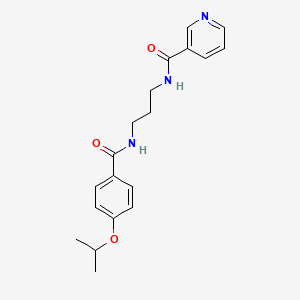 N-{3-[(4-isopropoxybenzoyl)amino]propyl}nicotinamide