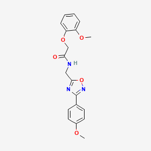 2-(2-methoxyphenoxy)-N-{[3-(4-methoxyphenyl)-1,2,4-oxadiazol-5-yl]methyl}acetamide