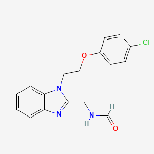 N-({1-[2-(4-chlorophenoxy)ethyl]-1H-1,3-benzodiazol-2-yl}methyl)formamide