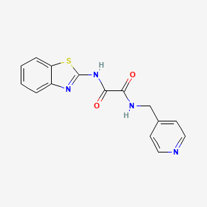 N-1,3-benzothiazol-2-yl-N'-(4-pyridinylmethyl)ethanediamide