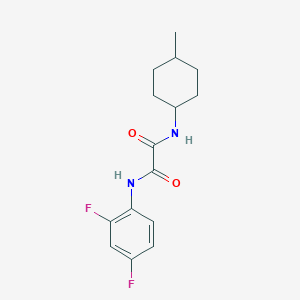 N'-(2,4-difluorophenyl)-N-(4-methylcyclohexyl)oxamide