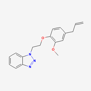 molecular formula C18H19N3O2 B4243048 1-[2-(4-allyl-2-methoxyphenoxy)ethyl]-1H-1,2,3-benzotriazole 