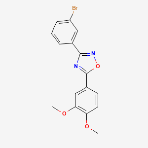 3-(3-bromophenyl)-5-(3,4-dimethoxyphenyl)-1,2,4-oxadiazole