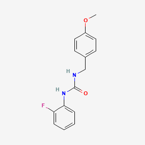 1-(2-Fluorophenyl)-3-[(4-methoxyphenyl)methyl]urea