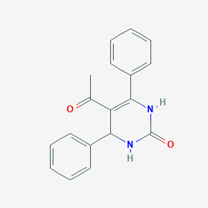 molecular formula C18H16N2O2 B4243071 5-acetyl-4,6-diphenyl-3,4-dihydro-2(1H)-pyrimidinone 