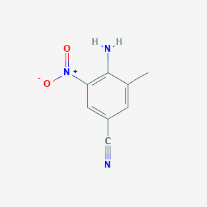 molecular formula C8H7N3O2 B042431 4-氨基-3-甲基-5-硝基苯甲腈 CAS No. 468741-02-8