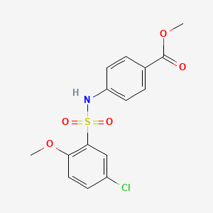 methyl 4-{[(5-chloro-2-methoxyphenyl)sulfonyl]amino}benzoate