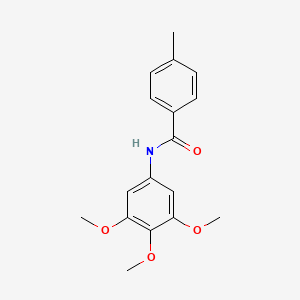 molecular formula C17H19NO4 B4243148 4-甲基-N-(3,4,5-三甲氧基苯基)苯甲酰胺 