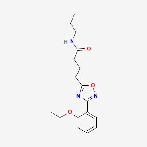 4-[3-(2-ethoxyphenyl)-1,2,4-oxadiazol-5-yl]-N-propylbutanamide