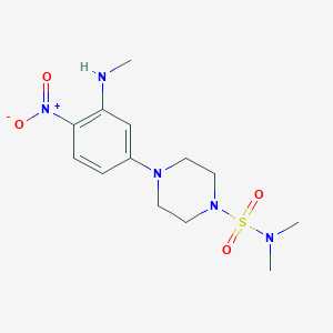 N,N-dimethyl-4-[3-(methylamino)-4-nitrophenyl]-1-piperazinesulfonamide