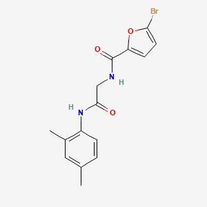 molecular formula C15H15BrN2O3 B4243219 5-bromo-N-{2-[(2,4-dimethylphenyl)amino]-2-oxoethyl}-2-furamide 