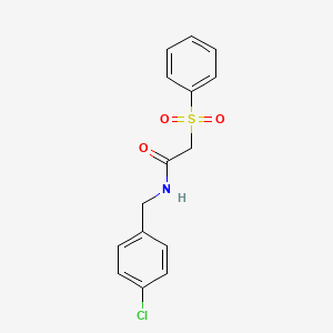 N-(4-chlorobenzyl)-2-(phenylsulfonyl)acetamide