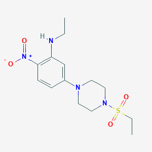 N-ethyl-5-[4-(ethylsulfonyl)-1-piperazinyl]-2-nitroaniline