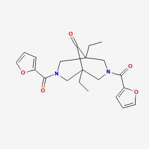 1,5-Diethyl-3,7-bis(furan-2-carbonyl)-3,7-diazabicyclo[3.3.1]nonan-9-one