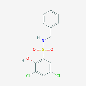 molecular formula C13H11Cl2NO3S B4243333 N-benzyl-3,5-dichloro-2-hydroxybenzenesulfonamide 