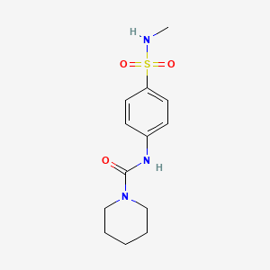 molecular formula C13H19N3O3S B4243342 N-[4-(methylsulfamoyl)phenyl]piperidine-1-carboxamide 