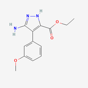 ethyl 3-amino-4-(3-methoxyphenyl)-1H-pyrazole-5-carboxylate