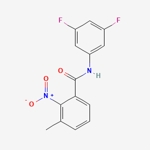 N-(3,5-difluorophenyl)-3-methyl-2-nitrobenzamide