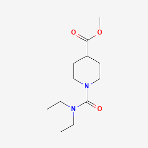 molecular formula C12H22N2O3 B4243446 Methyl 1-(diethylcarbamoyl)piperidine-4-carboxylate 