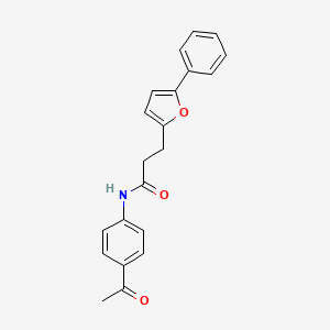 N-(4-acetylphenyl)-3-(5-phenylfuran-2-yl)propanamide